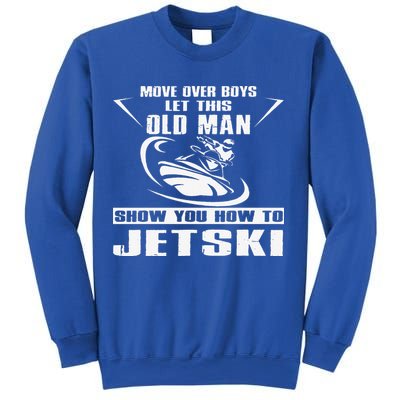 Old Man How To Jetski Cool Retro JetSki Jet Skiing Sweatshirt