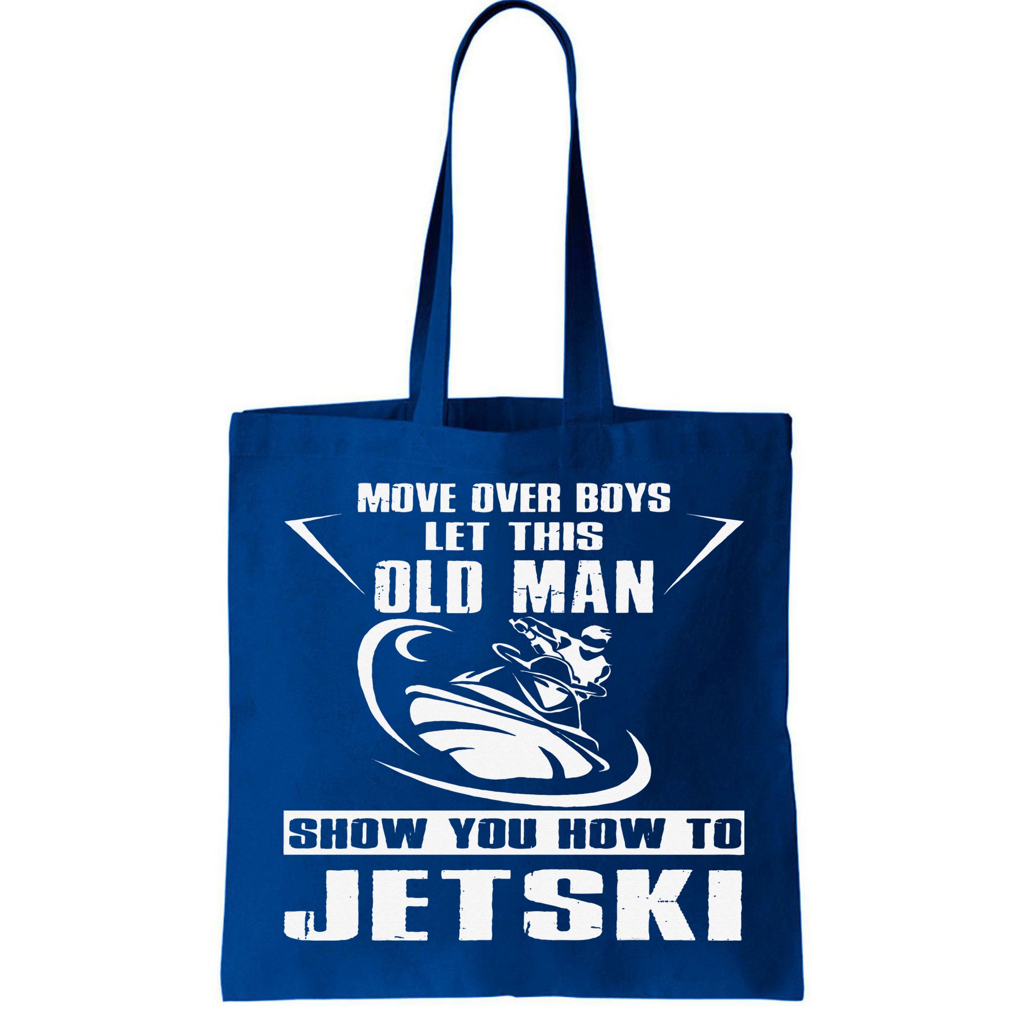 Old Man How To Jetski Cool Retro JetSki Jet Skiing Bag