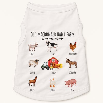 Old Macdonald Had A Farm E I E I O Nursery Song Doggie Tank