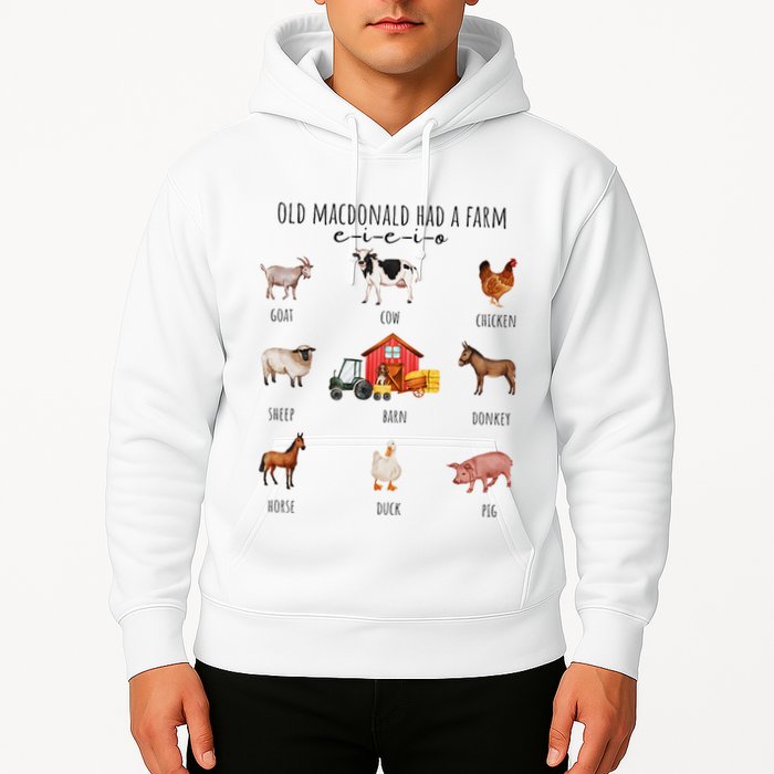 Old Macdonald Had A Farm E I E I O Nursery Song Hoodie