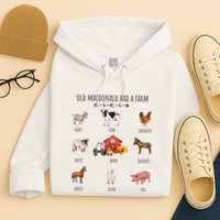Old Macdonald Had A Farm E I E I O Nursery Song Hoodie