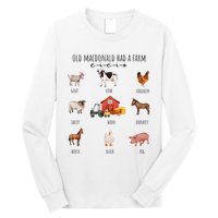 Old Macdonald Had A Farm E I E I O Nursery Song Long Sleeve Shirt