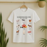 Old Macdonald Had A Farm E I E I O Nursery Song T-Shirt