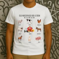 Old Macdonald Had A Farm E I E I O Nursery Song T-Shirt
