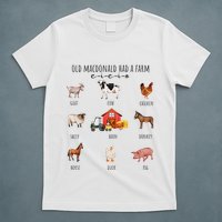 Old Macdonald Had A Farm E I E I O Nursery Song T-Shirt