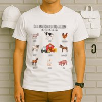 Old Macdonald Had A Farm E I E I O Nursery Song T-Shirt