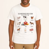 Old Macdonald Had A Farm E I E I O Nursery Song Tall T-Shirt