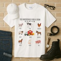 Old Macdonald Had A Farm E I E I O Nursery Song Tall T-Shirt
