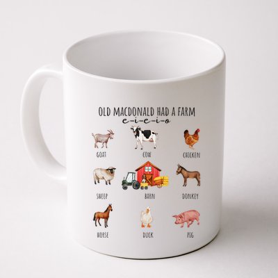 Old Macdonald Had A Farm E I E I O Nursery Song Mug