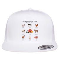 Old Macdonald Had A Farm E I E I O Nursery Song Flatbill Hat