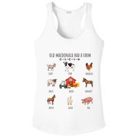 Old Macdonald Had A Farm E I E I O Nursery Song Ladies PosiCharge Competitor Racerback Tank