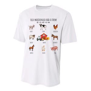 Old Macdonald Had A Farm E I E I O Nursery Song Performance Sprint T-Shirt