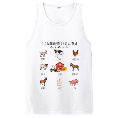 Old Macdonald Had A Farm E I E I O Nursery Song PosiCharge Competitor Tank