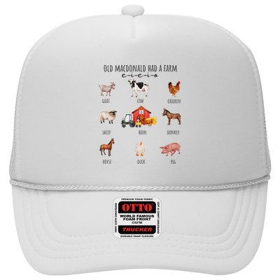 Old Macdonald Had A Farm E I E I O Nursery Song Trucker Hat