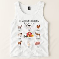 Old Macdonald Had A Farm E I E I O Nursery Song Tank Top