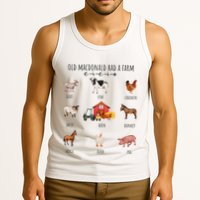 Old Macdonald Had A Farm E I E I O Nursery Song Tank Top