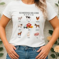 Old Macdonald Had A Farm E I E I O Nursery Song Womens T-Shirt