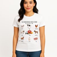 Old Macdonald Had A Farm E I E I O Nursery Song Womens T-Shirt