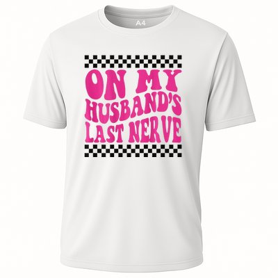 On My Husband's Last Nerve Groovy Cooling Performance Crew T-Shirt