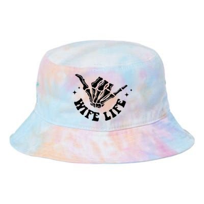 On My Husbands Last Nerve Wife Life Front And Back Tie Dye Newport Bucket Hat