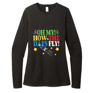 Oh My! How The Days Fly! 100th Day Of School Gift Womens CVC Long Sleeve Shirt