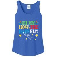 Oh My! How The Days Fly! 100th Day Of School Gift Ladies Essential Tank