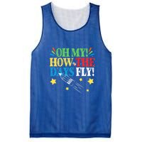 Oh My! How The Days Fly! 100th Day Of School Gift Mesh Reversible Basketball Jersey Tank