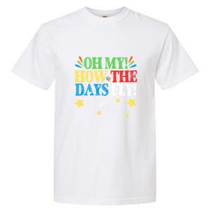 Oh My! How The Days Fly! 100th Day Of School Gift Garment-Dyed Heavyweight T-Shirt