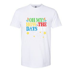 Oh My! How The Days Fly! 100th Day Of School Gift Softstyle CVC T-Shirt