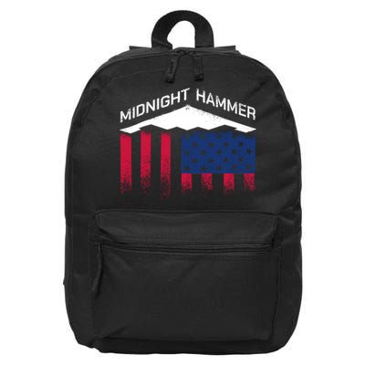 Operation Midnight Hammer American Flag B-2 16 in Basic Backpack