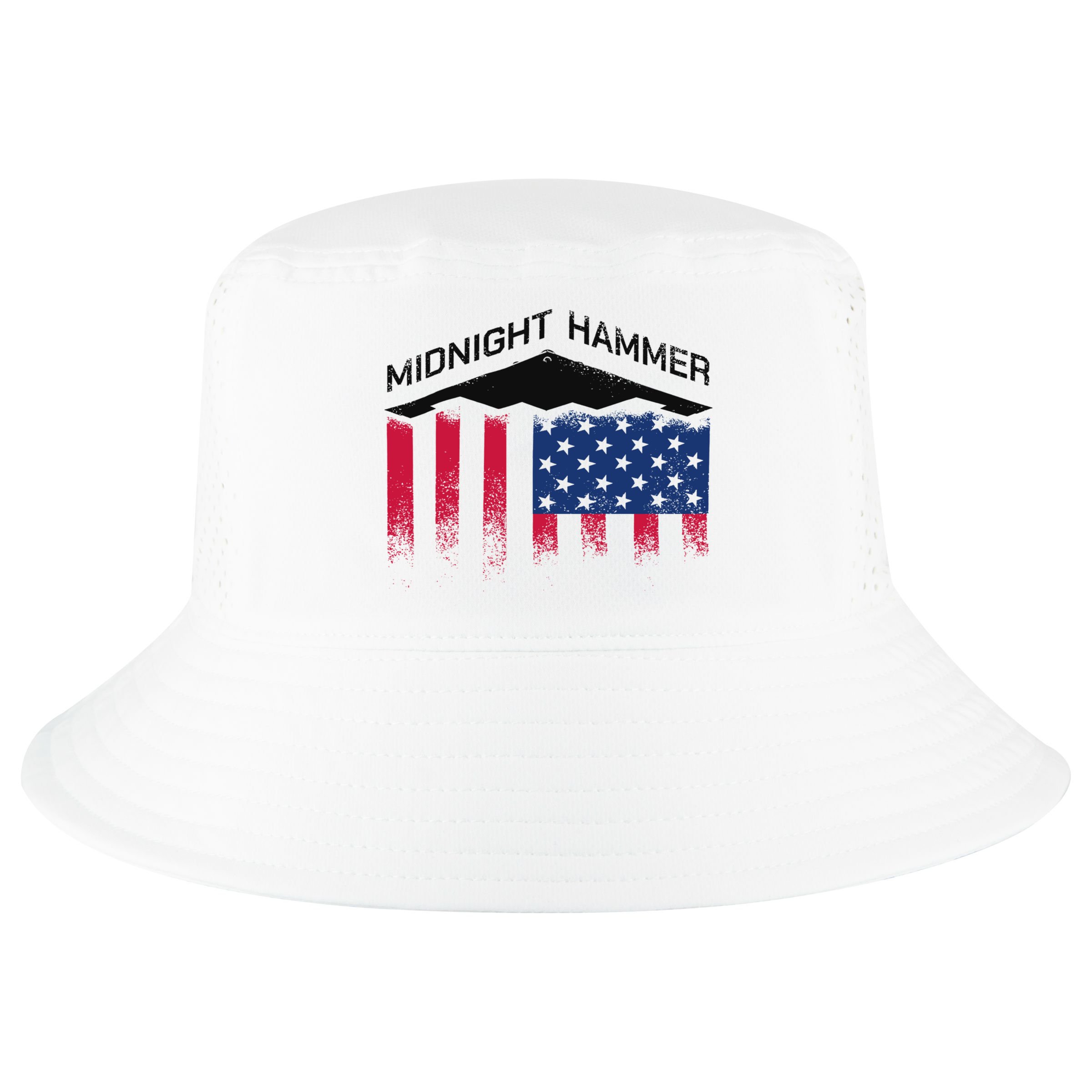 Operation Midnight Hammer American Flag B-2 Cool Comfort Performance Bucket Hat