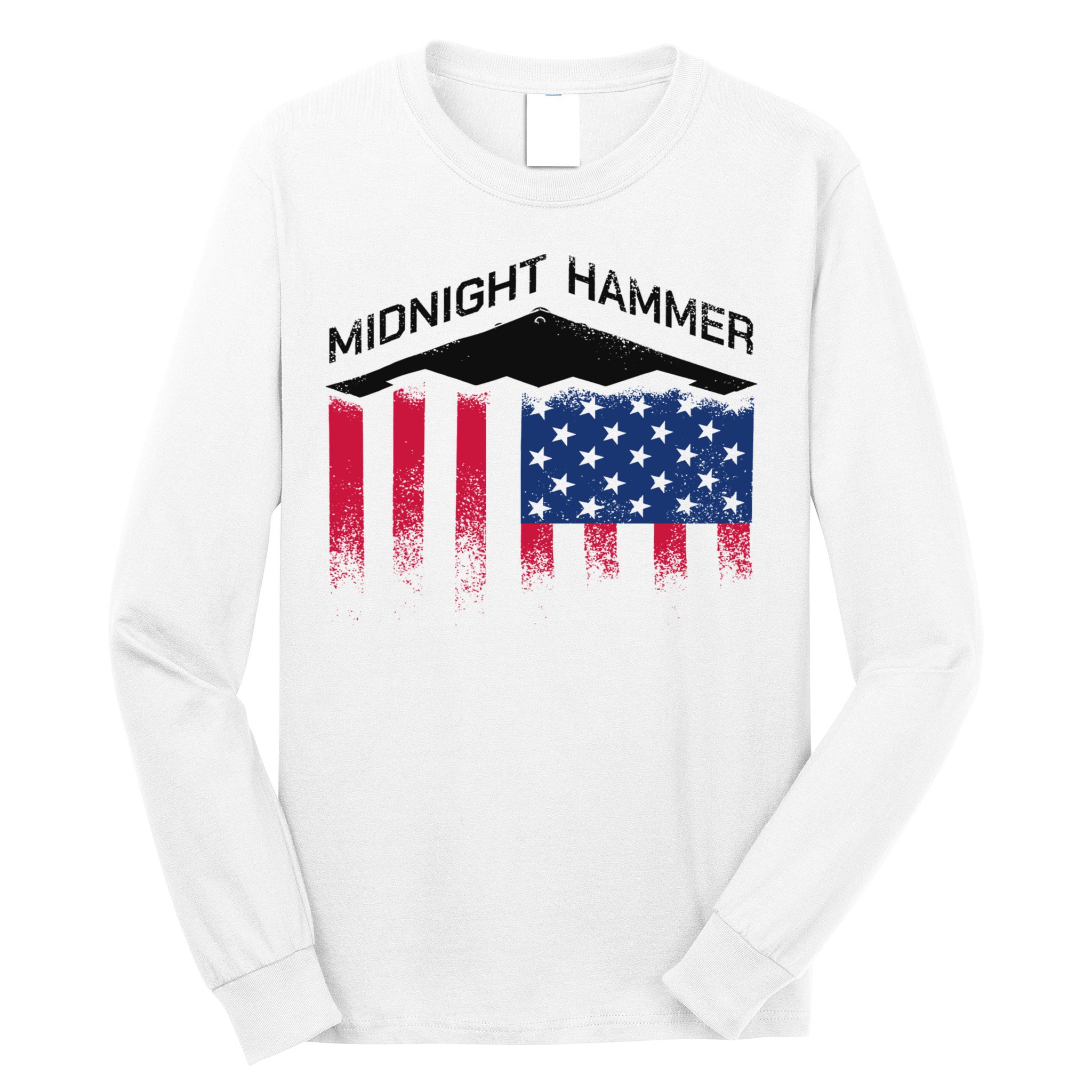 Operation Midnight Hammer American Flag B-2 Long Sleeve Shirt