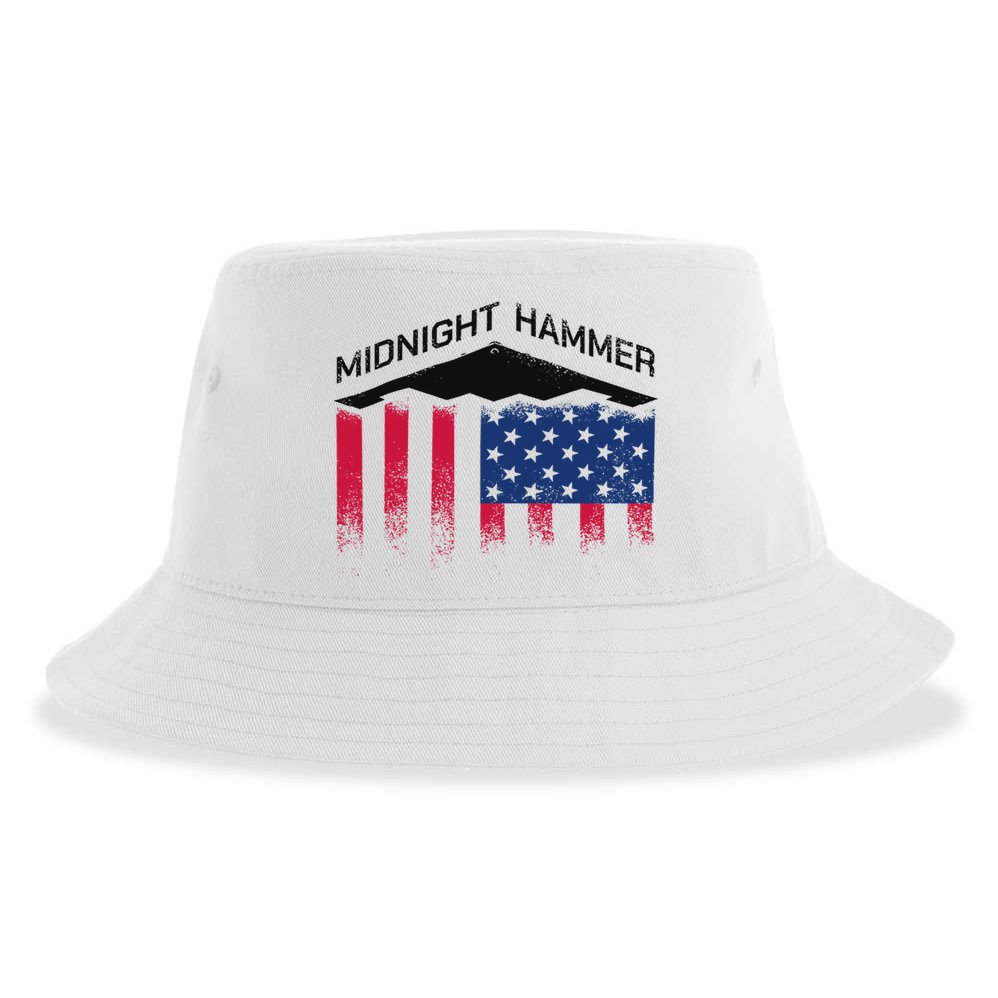 Operation Midnight Hammer American Flag B-2 Sustainable Bucket Hat
