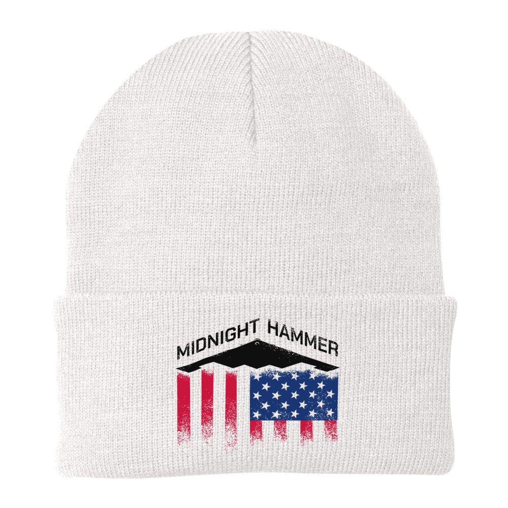 Operation Midnight Hammer American Flag B-2 Beanie