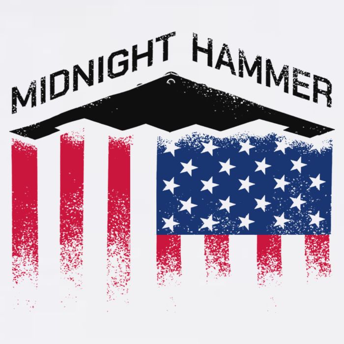 Operation Midnight Hammer American Flag B-2 Womens T-Shirt