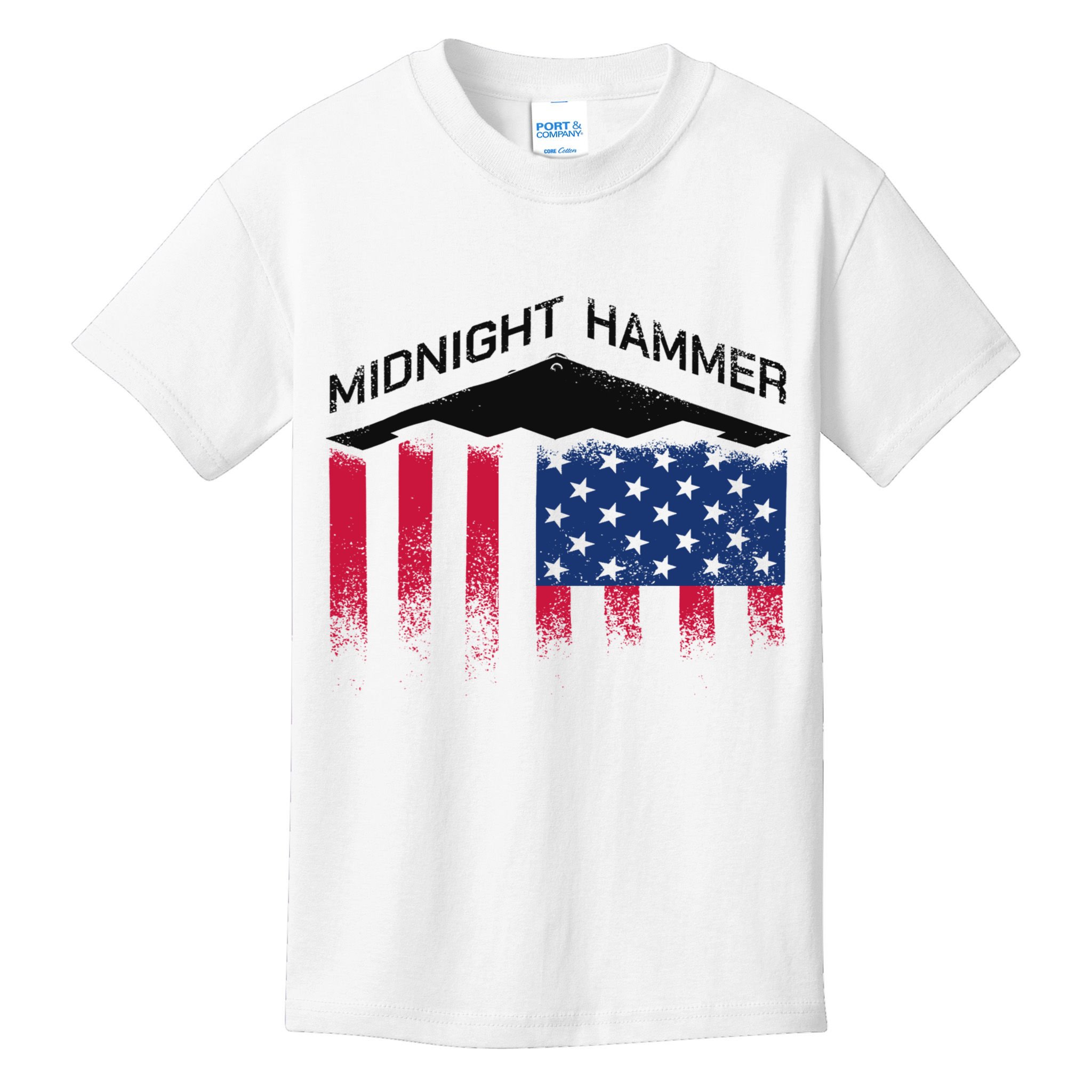 Operation Midnight Hammer American Flag B-2 Kids T-Shirt