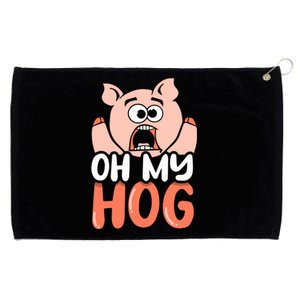 Oh My Hog Gift Grommeted Golf Towel