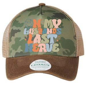 On My Husband's Last Nerve Wife Life Husband Legacy Tie Dye Trucker Hat