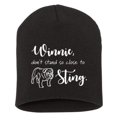 Only Murders In The Building, Winnie, Don't Stand So Close To Sting Short Acrylic Beanie