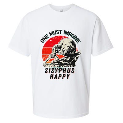 One Must Imagine Sisyphus Happy Cool Sisyphus Meme Sueded Cloud Jersey T-Shirt