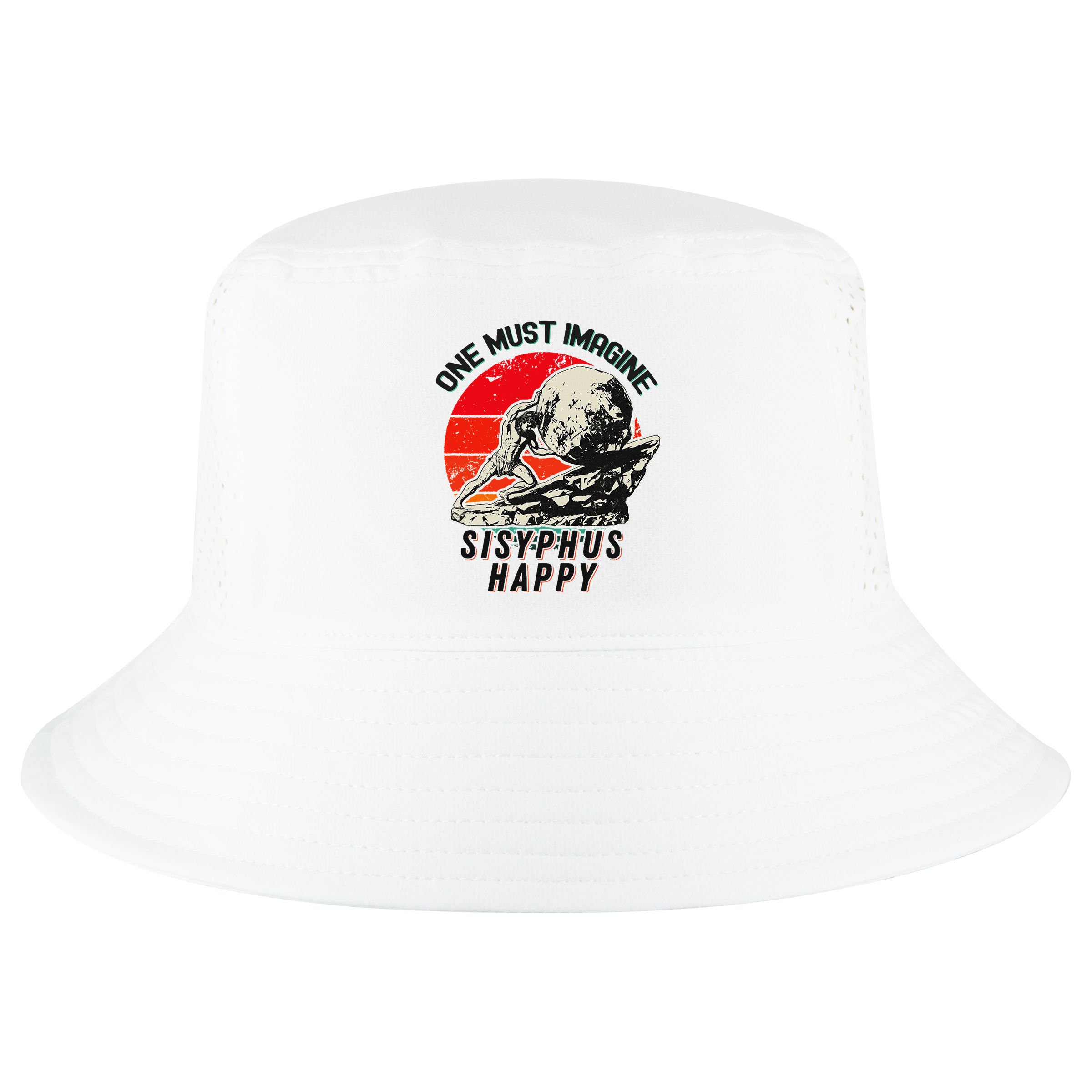 One Must Imagine Sisyphus Happy Cool Sisyphus Meme Cool Comfort Performance Bucket Hat