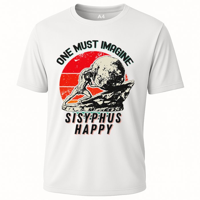 One Must Imagine Sisyphus Happy Cool Sisyphus Meme Cooling Performance Crew T-Shirt