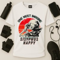 One Must Imagine Sisyphus Happy Cool Sisyphus Meme Cooling Performance Crew T-Shirt