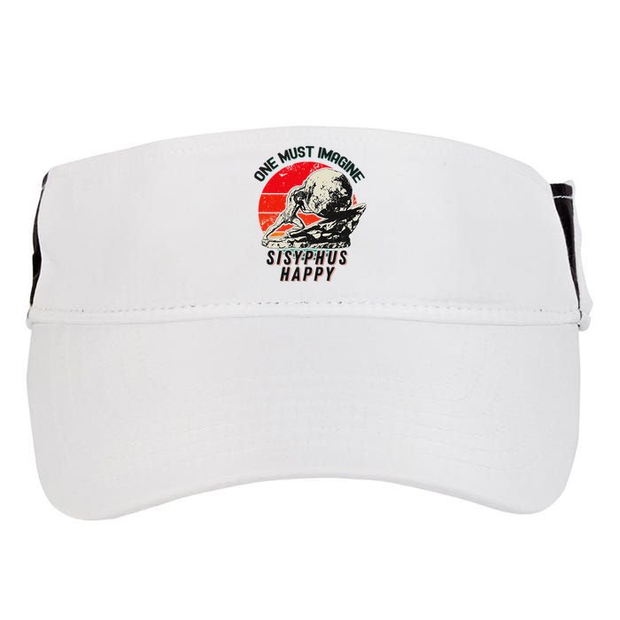 One Must Imagine Sisyphus Happy Cool Sisyphus Meme Adult Drive Performance Visor