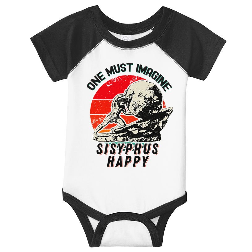 One Must Imagine Sisyphus Happy Cool Sisyphus Meme Infant Baby Jersey Bodysuit