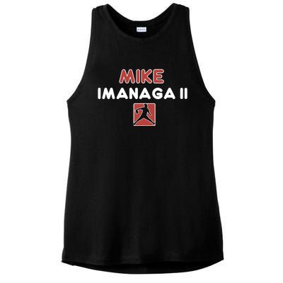 Obvious Mike Imanaga Ii Ladies PosiCharge Tri-Blend Wicking Tank