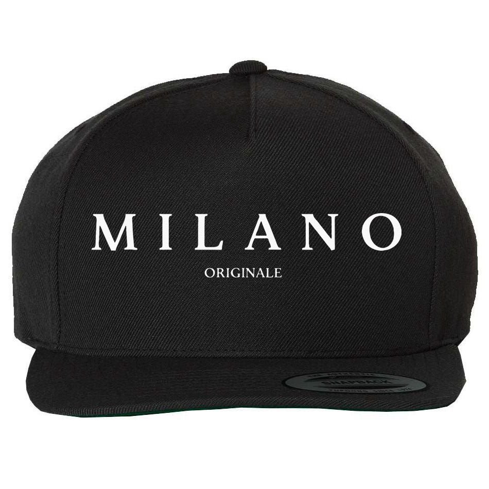 Original Milano Italy Word Gift Wool Snapback Cap