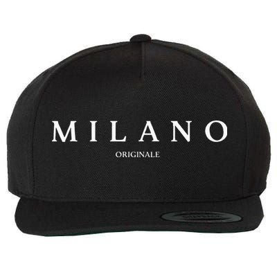 Original Milano Italy Word Gift Wool Snapback Cap