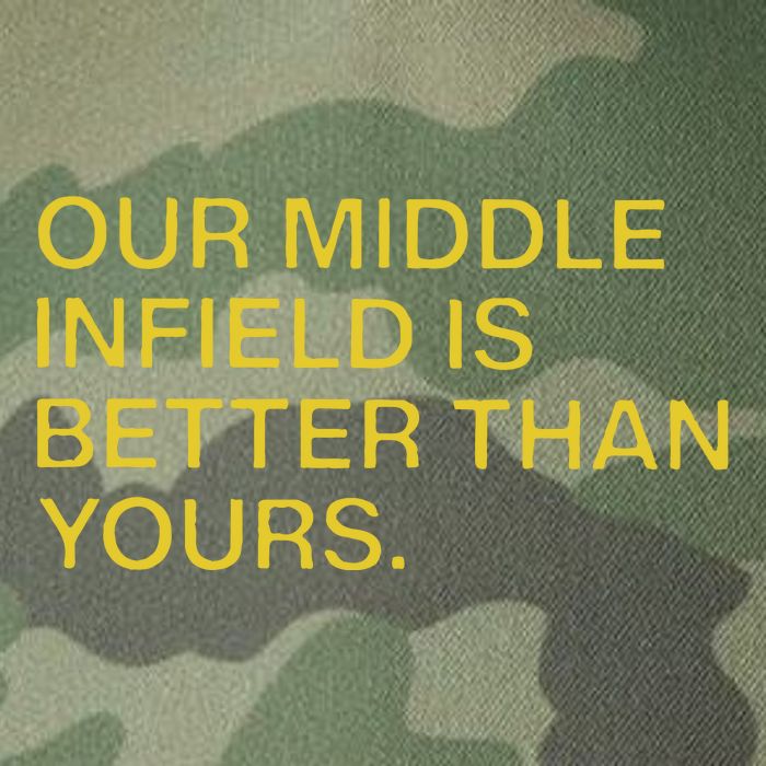 Our Middle Infield Is Better Than Yours Legacy Tie Dye Trucker Hat