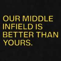Our Middle Infield Is Better Than Yours Ladies PosiCharge Tri-Blend Wicking Tank